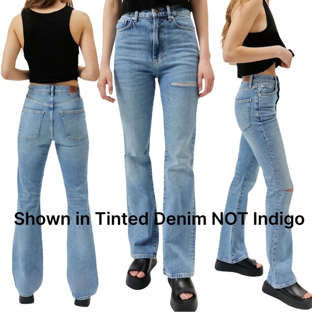 Urban Outfitters BDG High Waisted Comfort Stretch Flare Jean Indigo Size 28 - Picture 16 of 17
